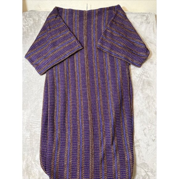 BCBG MAXAZRIA duster Cardigan Kimono Style Purple Brown Oversized Women’s XS - Picture 11 of 11